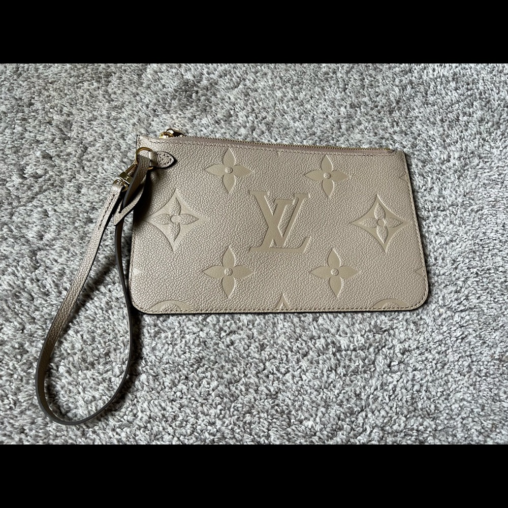 Louis Vuitton MM neverfull pochette turtledove